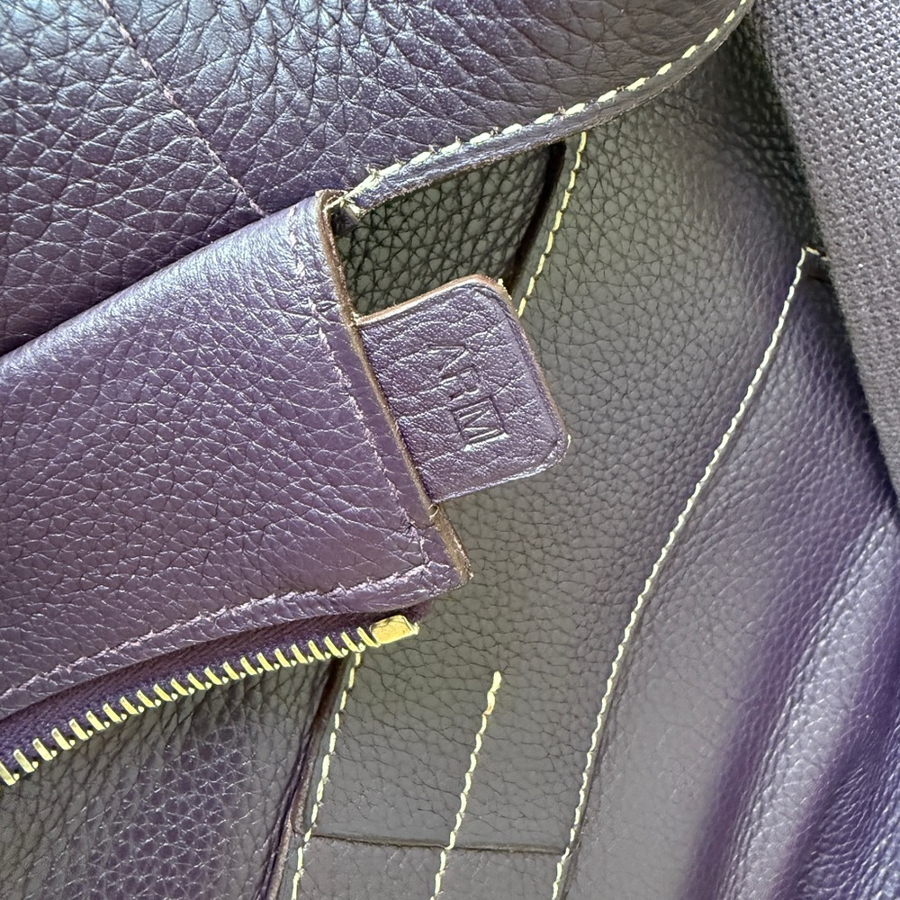 Authentic Hermes Goodnews messenger Chic Purple clemence Leather crossbody bag - Picture 3 of 16